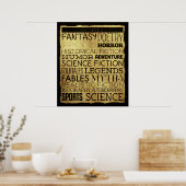 Library Gene Klassenzimmer Poster (Küche)