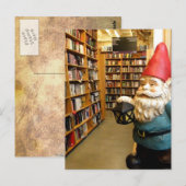 Library Gnome I Postkarte (Vorne/Hinten)