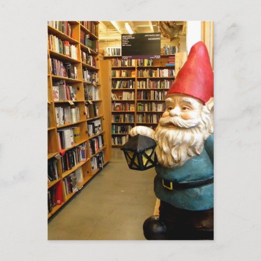 Library Gnome I Postkarte (Vorderseite)