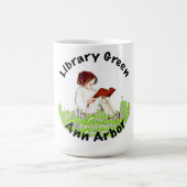 Library Grün Kaffeetasse (Mittel)