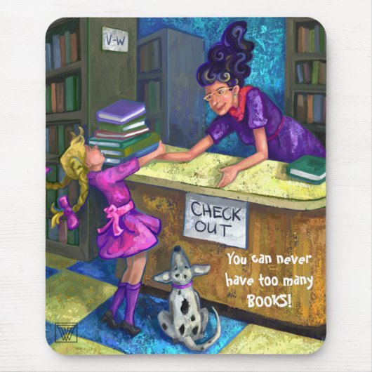 Library Karo Out Mousepad (Vorne)