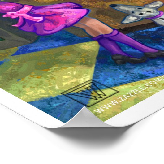 Library Karo Out Poster (Ecke)