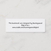 Library-Lesezeichen Mini Visitenkarte (Rückseite)