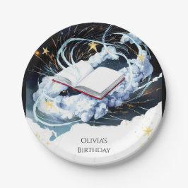 Library Magical Children's Storybook Geburtstag Pappteller