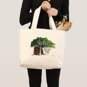 "Library Mode On" Jumbo-Canvas-Tasche  Jumbo Stoffbeutel (Vorderseite (Produkt))