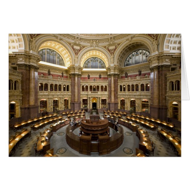Library of Congress Reading Room, Washington, D.C. (Vorderseite (Horizontal))