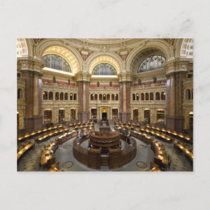 Library of Congress Reading Room, Washington, D.C. Postkarte