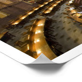 Library of Congress Reading Room, Washington DC Poster (Ecke)