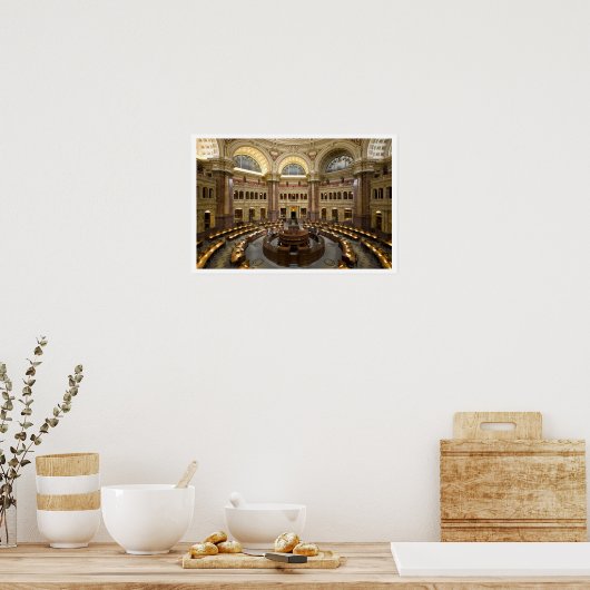 Library of Congress Reading Room, Washington DC Poster (Küche)