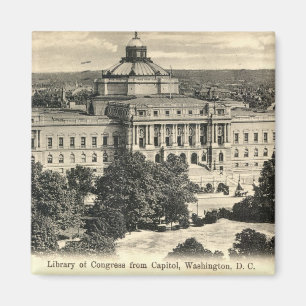 Library of Congress, Washington DC, 1912 Vintage a Magnet