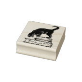 Library of Gatto Cat Book Ownership Tinte Briefmar Gummistempel (Stempel)