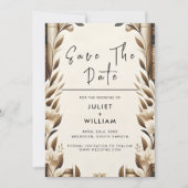 Library Old English Book Club Cover Wedding Save The Date (Vorderseite)