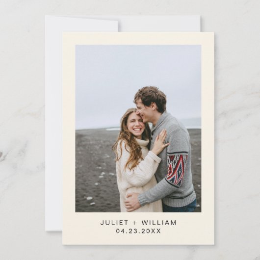 Library Old English Book Club Cover Wedding Save The Date (Rückseite)