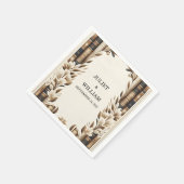 Library Old English Book Club Cover Wedding Serviette (Ecke)