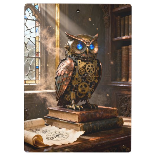 Library Owl Klemmbrett (Rückseite)