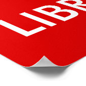 Library Poster Behalte ruhigen Stapel von Büchern  (Ecke)