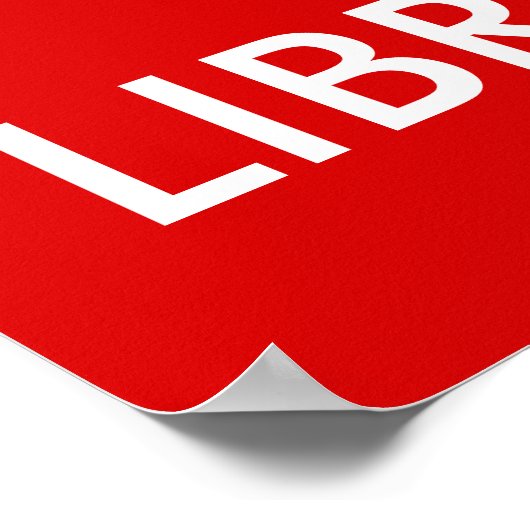 Library Poster Behalte ruhigen Stapel von Büchern (Ecke)