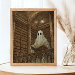 Library Reading Ghost Vintage Antiquitätenbücher K Poster<br><div class="desc">4:5 Verhältnis. Mit diesem Vintagen "Reading Ghost"-Poster mit einer antiken Bibliothek voller zeitloser Bücher verleihen Sie Ihrem Raum einen unheimlichen Charme. Diese skurrile Kunst ist perfekt für Buchliebhaber und Gespensterfans geeignet und bringt in jedem Zimmer eine Touch von Geheimnis und Nostalgie.</div>