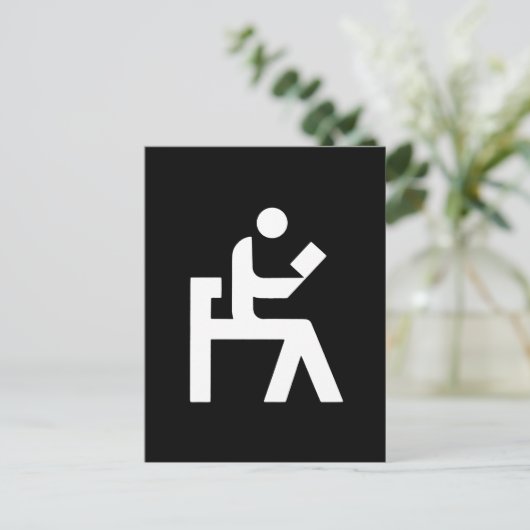 Library Reading Room Postkarte (Stehend Vorderseite)