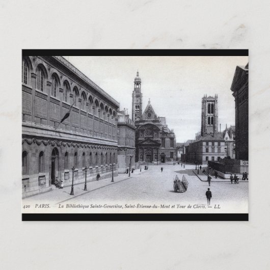 Library Saint-Genevieve, Paris, Frankreich 1905 Vi Postkarte (Vorderseite)