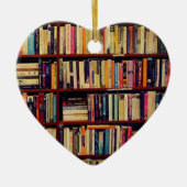 Library Shelves Keramik Ornament (Vorne)