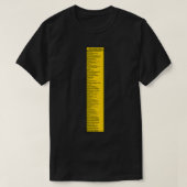 Library Sign Dewey Decimal System by Tens Caution T-Shirt (Design vorne)