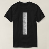 Library Sign Dewey Decimal System by Tens White T-Shirt (Design vorne)