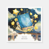 Library Simple Magic Storybook Geburtstag Serviette (Vorderseite)