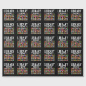Library Squad Book Lover Reading Librarian Spaß Geschenkpapier (Flach)