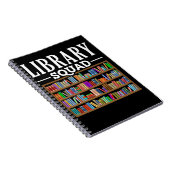 Library Squad Book Lover Reading Librarian Spaß Notizblock (Rechte Seite)