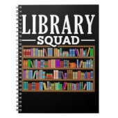 Library Squad Book Lover Reading Librarian Spaß Notizblock (Vorderseite)