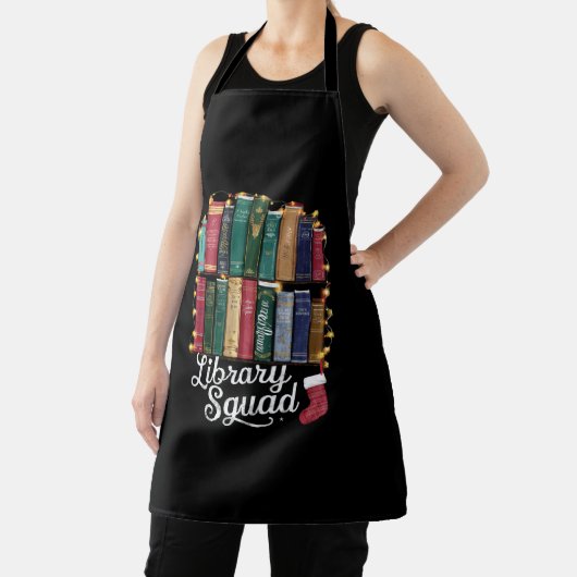Library Squad Christmas Book Lovers Team Reading Schürze (InSitu)