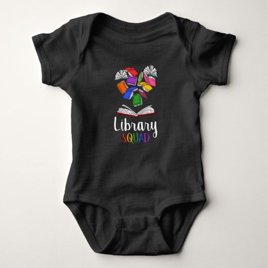 Library Squad I Baby Strampler (Vorderseite)