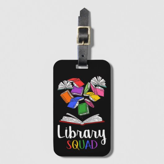 Library Squad I Gepäckanhänger (Vorderseite Vertikal)