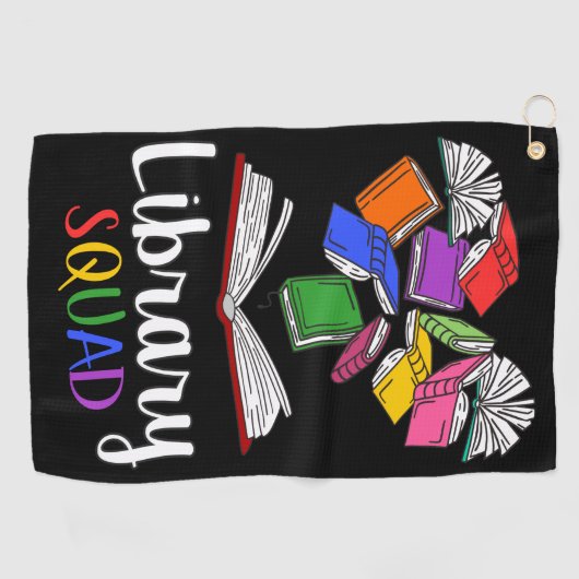 Library Squad I Golfhandtuch (Horizontal)