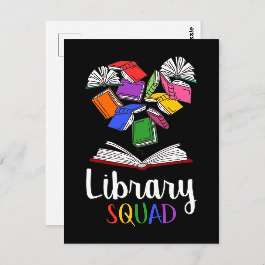 Library Squad I Postkarte (Vorne/Hinten)