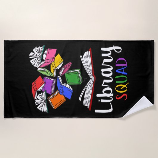 Library Squad I Strandtuch (Vorderseite)