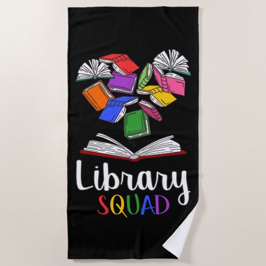 Library Squad I Strandtuch (Vorderseite)