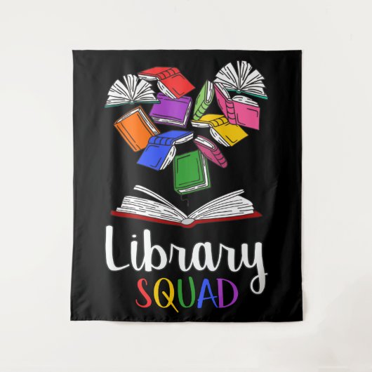 Library Squad I Wandteppich (Vorderseite)