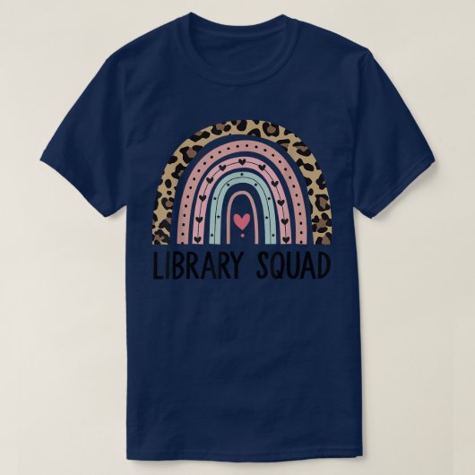 Library Squad Librarian Reading Teacher Student Bo T-Shirt (Design vorne)