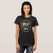 Library Squad School Librarian Life Book Nerd Cur T-Shirt (Vorne ganz)