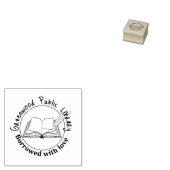 library stamp, personalized book stamp gummistempel (Stempel)