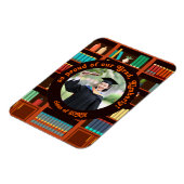 Library-Themed Graduation Photo Magnet (Linke Seite)