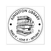 Library Town Read It Liebe, die es zurückgibt, um  Permastempel (Design)