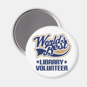 Library Volunteer-Geschenk Magnet (Vorderseite/Rückseite)