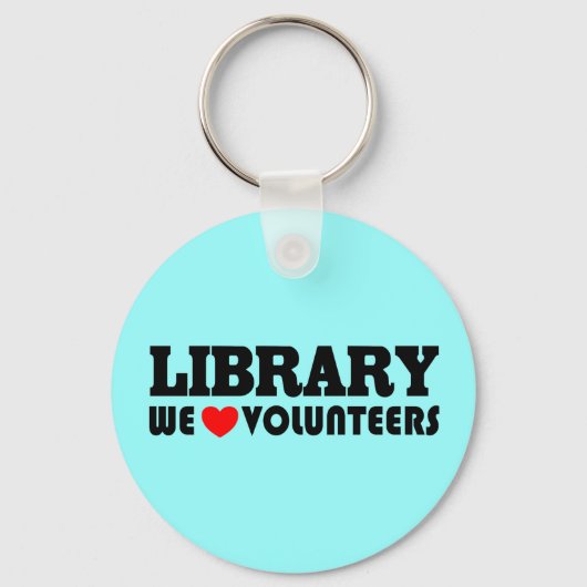 Library Volunteer Schlüsselanhänger (Vorderseite)