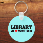 Library Volunteer Schlüsselanhänger (Vorderseite)