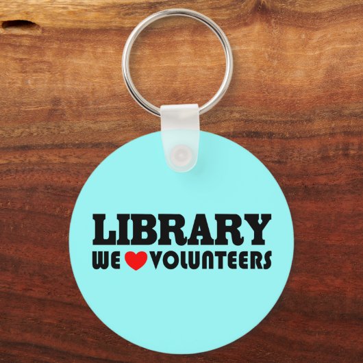 Library Volunteer Schlüsselanhänger (Vorderseite)