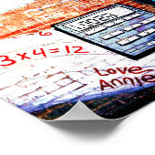 Library Wall Graffiti Poster (Ecke)