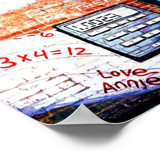 Library Wall Graffiti Poster (Ecke)